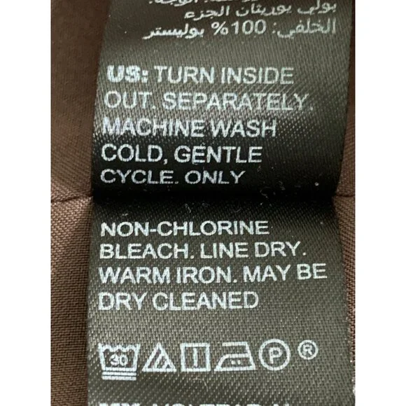 White House Black Market Women's Brown Long Coat XL EUC Button Lined 7246 - Picture 4 of 12